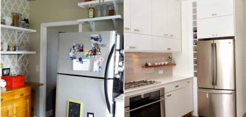 6 идеи как да използвате пространството над хладилника 