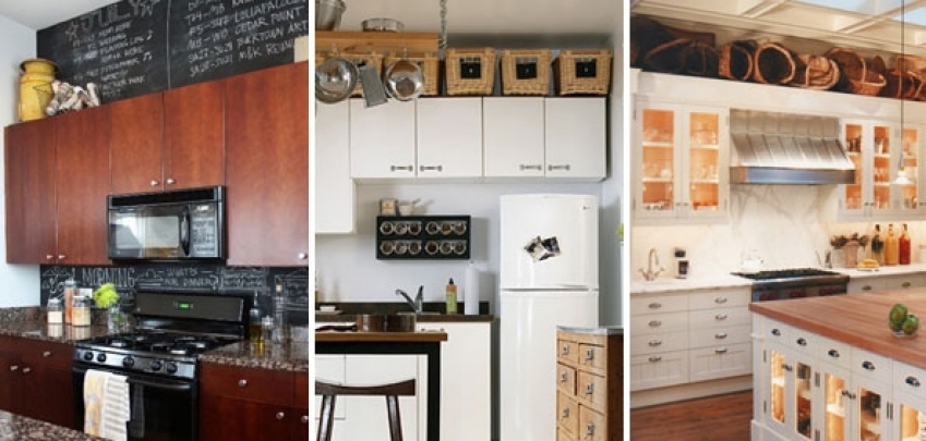 Стилни и бюджетни начини да декорирате над кухненските шкафове 