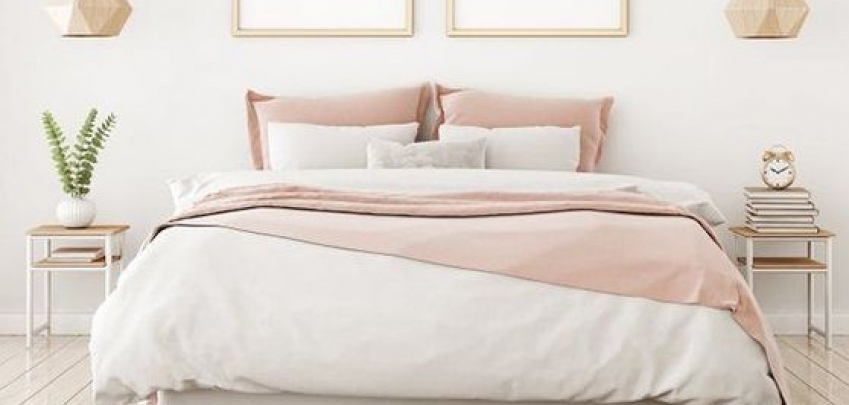 Спални в пастелни цветове