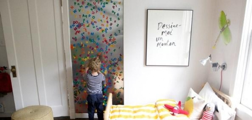 Как да украсим стената в детската стая