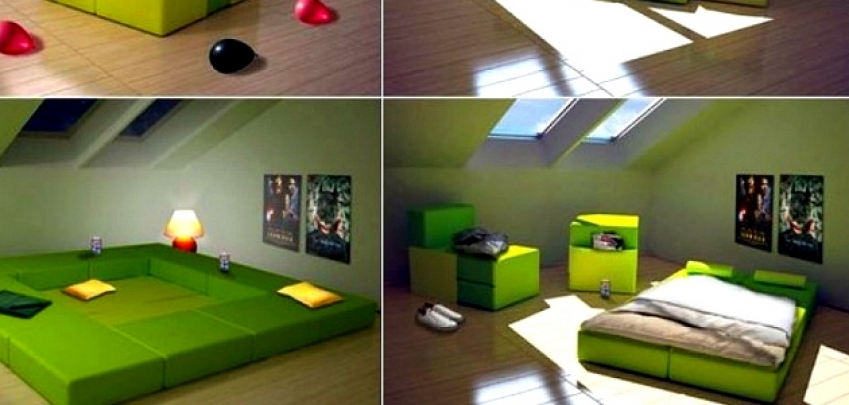 Трансформиращи се мебели за организиране на малко пространство 