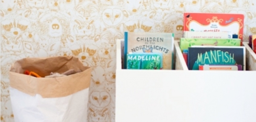 Идеи за „направи си сам“ кошници за книги за детската стая