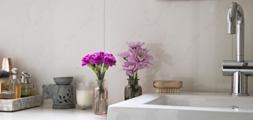 Как да декориране мивката в банята