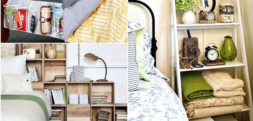 10 нестандартни идеи за съхранение в малка спалня