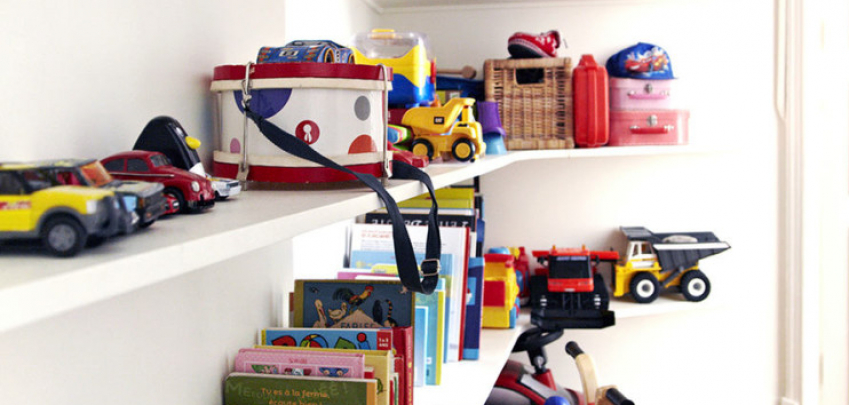 Къде да съхранявате детски играчки и вещи