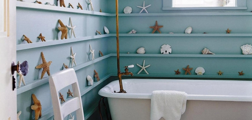 Как да декорираме банята в морски стил
