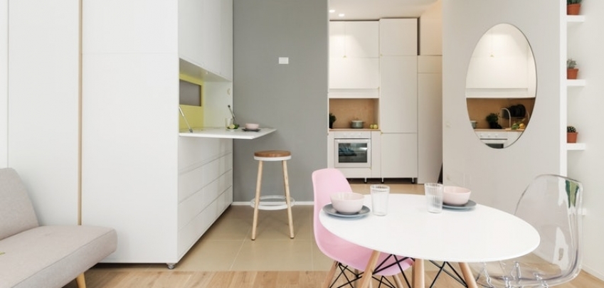 Малък апартамент, който се преобразява в супер ефикасно жилище