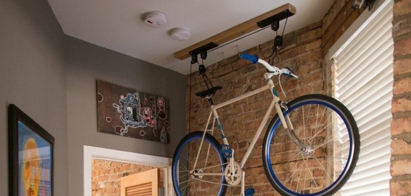 Оригинални решения за съхранения на колелото у дома