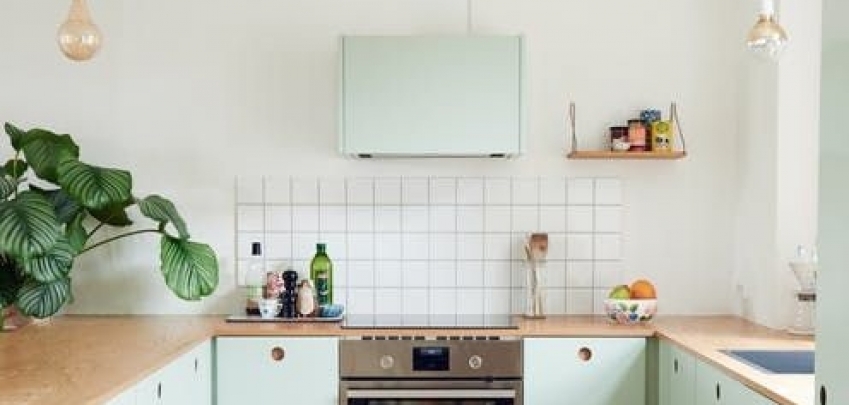 Малки кухни без горни шкафове 