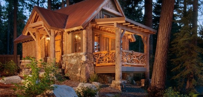 Невероятни дървени планински къщички 