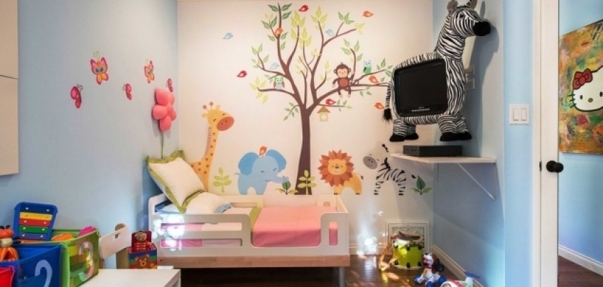 35 идеи за стената в детската стая
