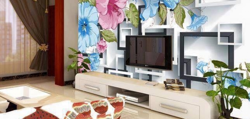 3D тапети за стената на телевизора