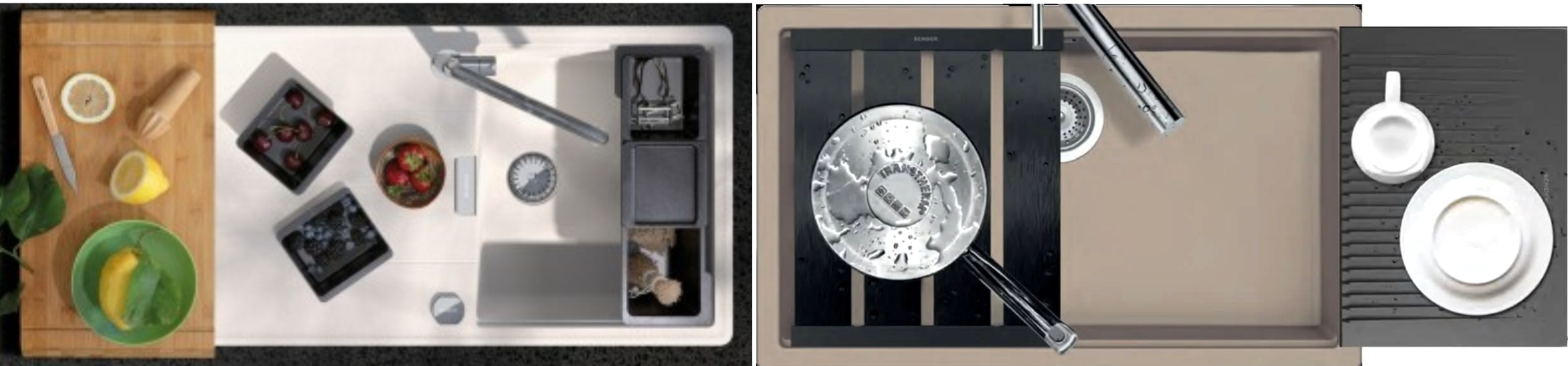 Комфортът в кухнята с премиум материалите на Schock Cristadur® и Cristalite®