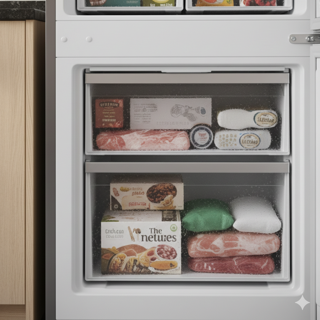 Защо има вдлъбнатини на дъното на фризера?