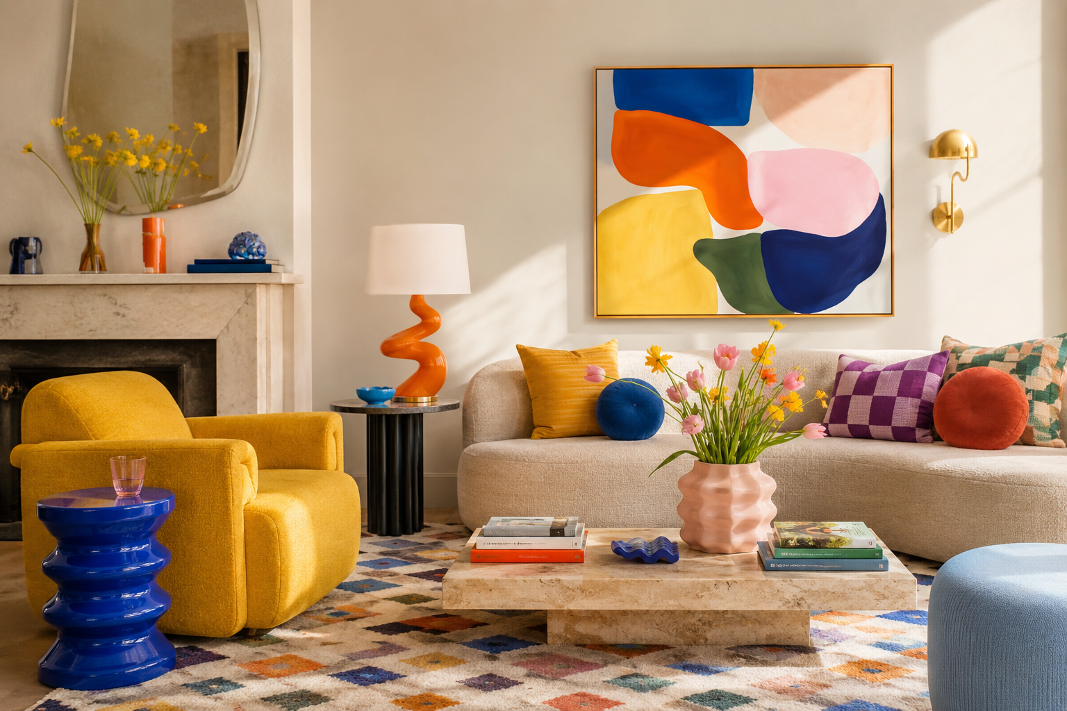 Dopamine decor: цветният интериорен стил, който вдига настроението у дома